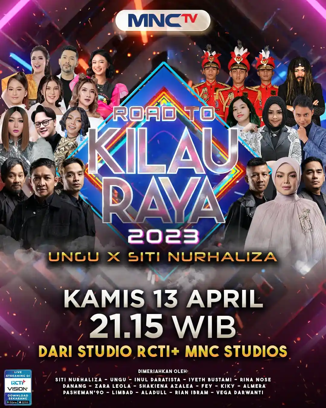 Kemeriahan Berkah Cinta Ramadan, MNCTV Hadirkan Konser Musik Spesial ‘Road To Kilau Raya Ungu X Siti Nurhaliza