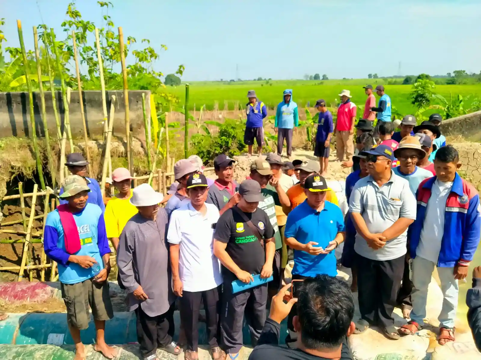 Tanggul Irigasi Jati Lawang Jebol, Dipastikan Banyak Sawah Gagal Panen