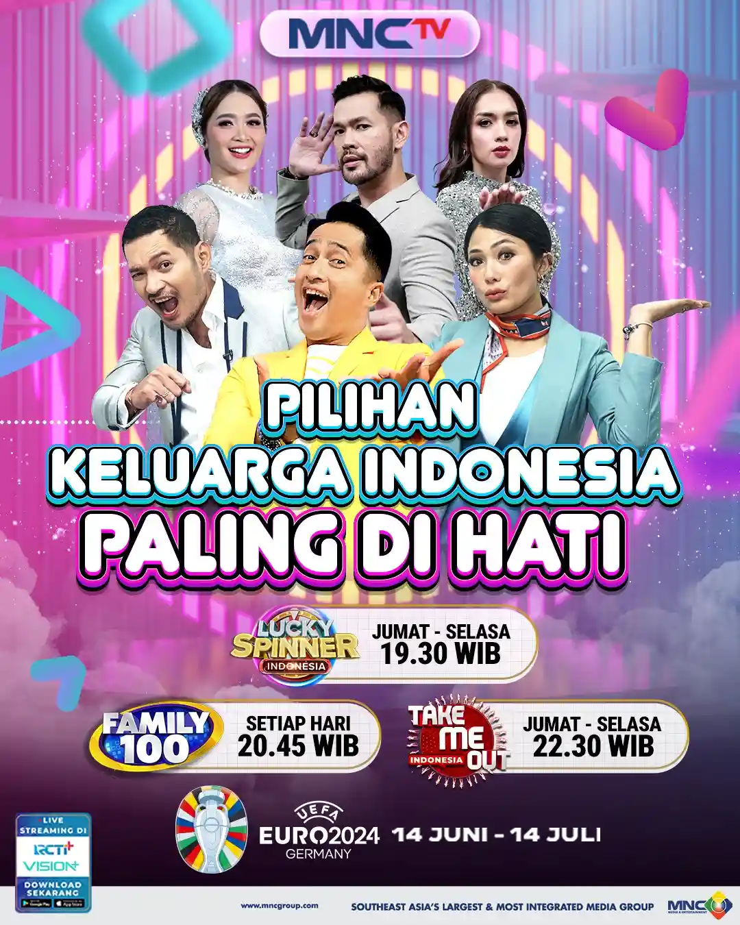 Rangkaian Program Pilihan Keluarga Indonesia Paling di Hati hanya ada di MNCTV