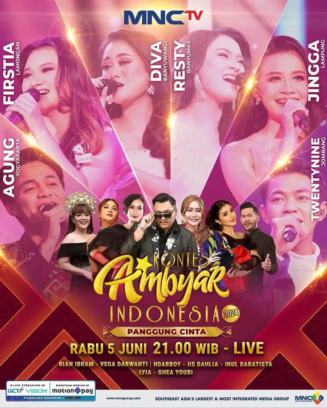 Ghea Youbi dan Lyia Siap Meriahkan Top 6 Kontes Ambyar Indonesia 'Panggung Cinta'