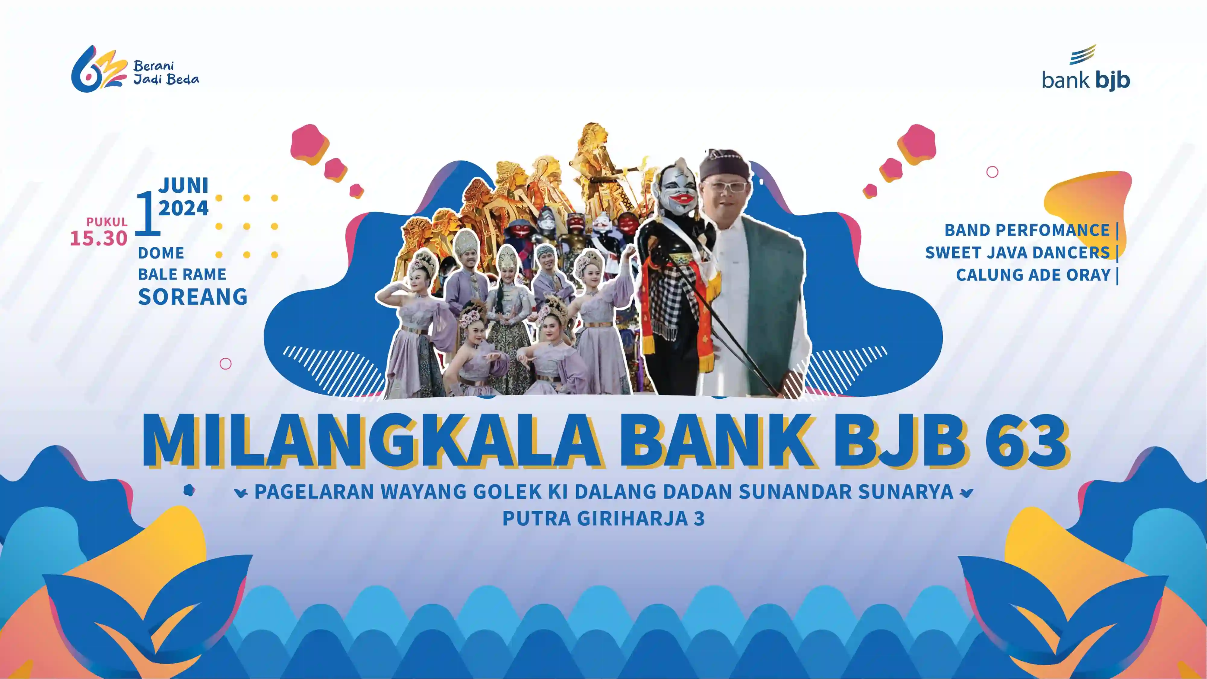bank bjb Ajak Warga Jabar Hadir di Acara Milangkala bank bjb ke-63, Ada Wayang Golek Hingga Hiburan Meriah