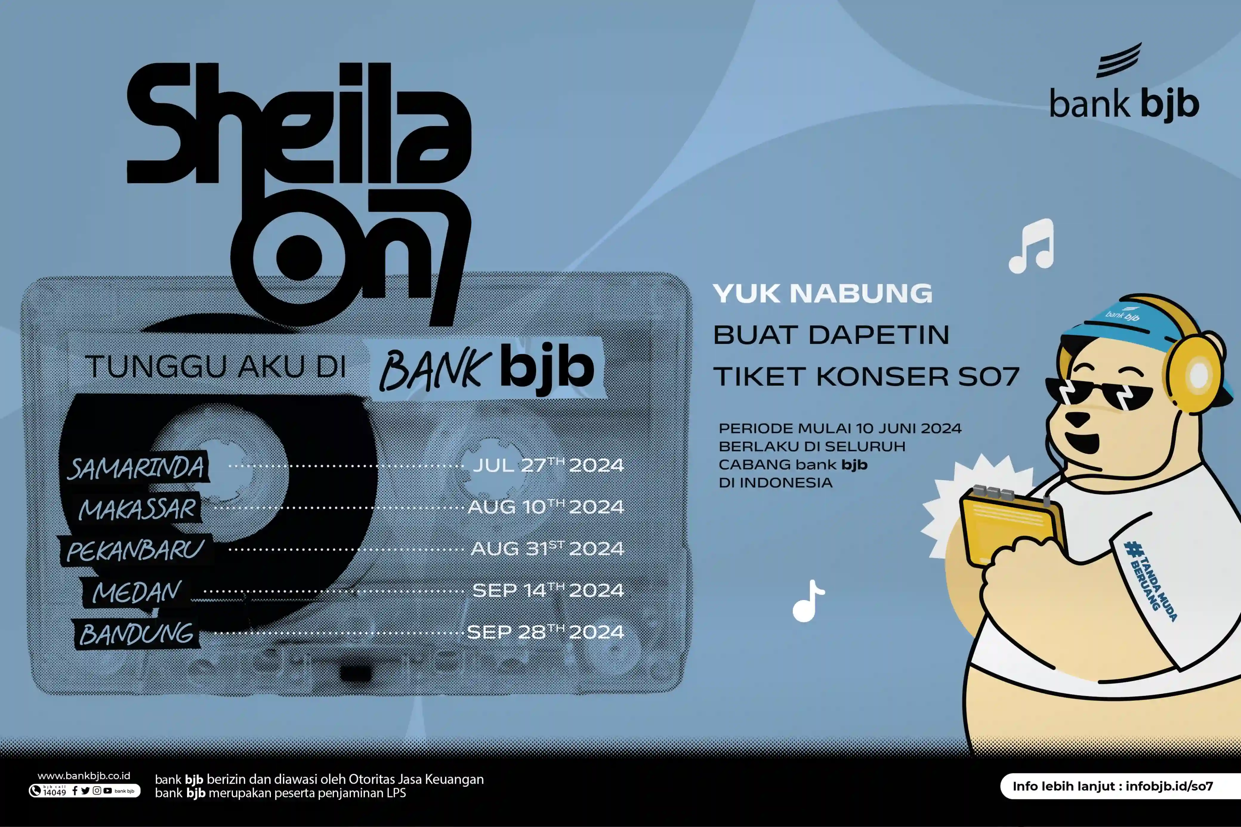 bank bjb Terus Berikan Kejutan bagi Nasabah, Empat Kota Lainnya Menanti Konser Sheila On 7 "Tunggu Aku di Special Tour 2024" Pasca Sukses Sheilagank di Kaltim