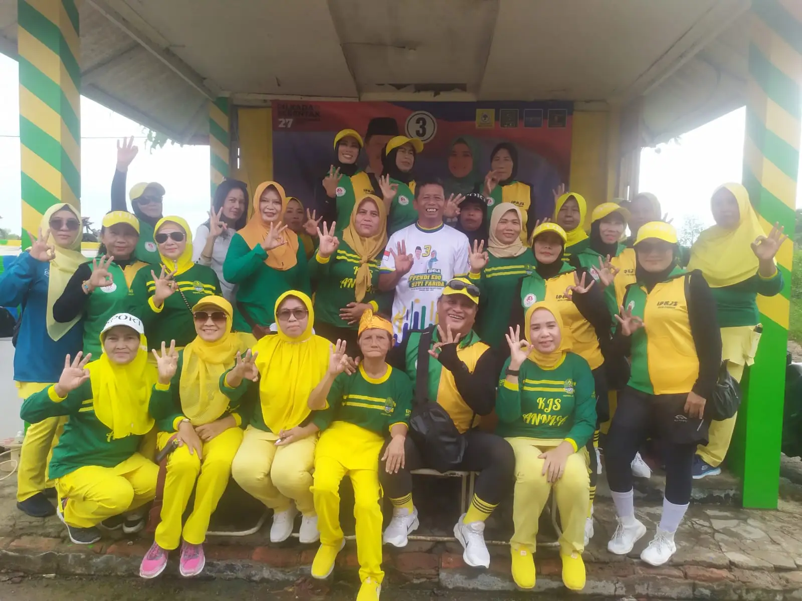 Kemenangan Pasangan Effendi Edo Siti Farida, Perempuan Idola Kejaksan Gelar Aksi Syukuran