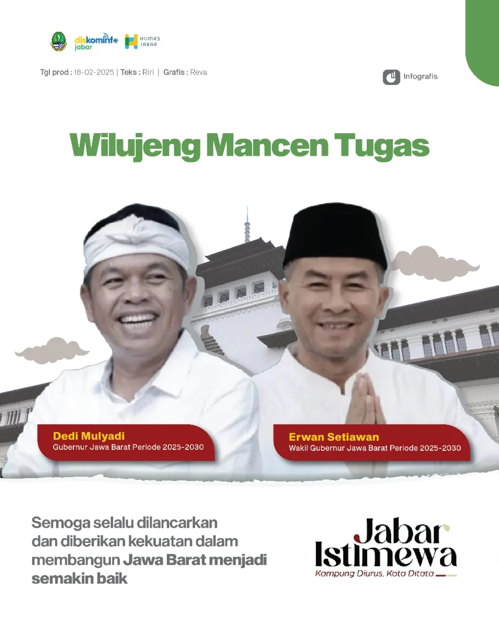 Resmi Dilantik, Gubernur Dedi Ajak Masyarakat Berikan Ucapan Selamat dalam Bentuk Benih Padi