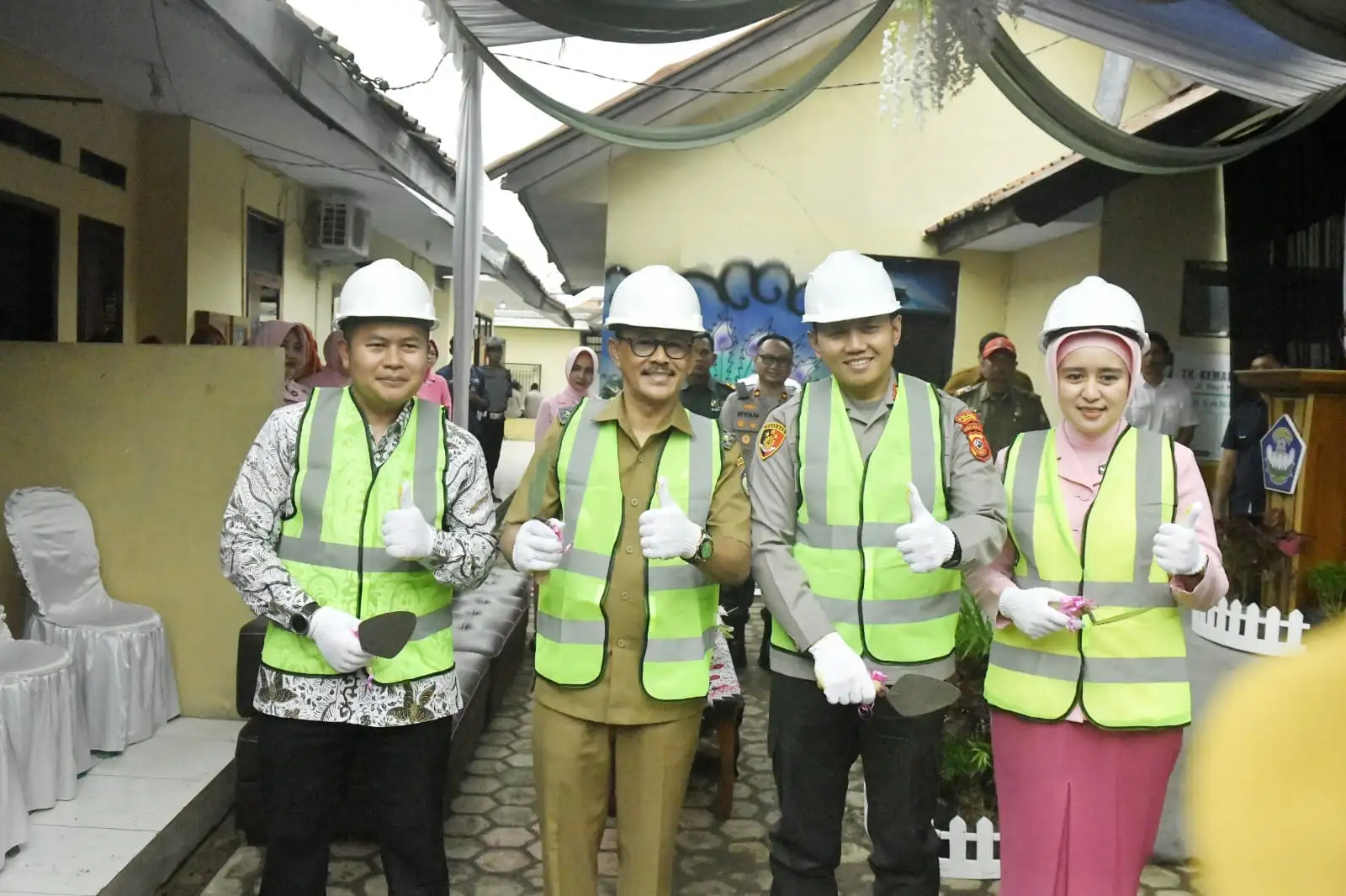 Hadiri Groundbreaking Renovasi TK Kemala Bhayangkari 31 Kandanghaur, Wakil Bupati Indramayu Tekankan Pentingnya PAUD