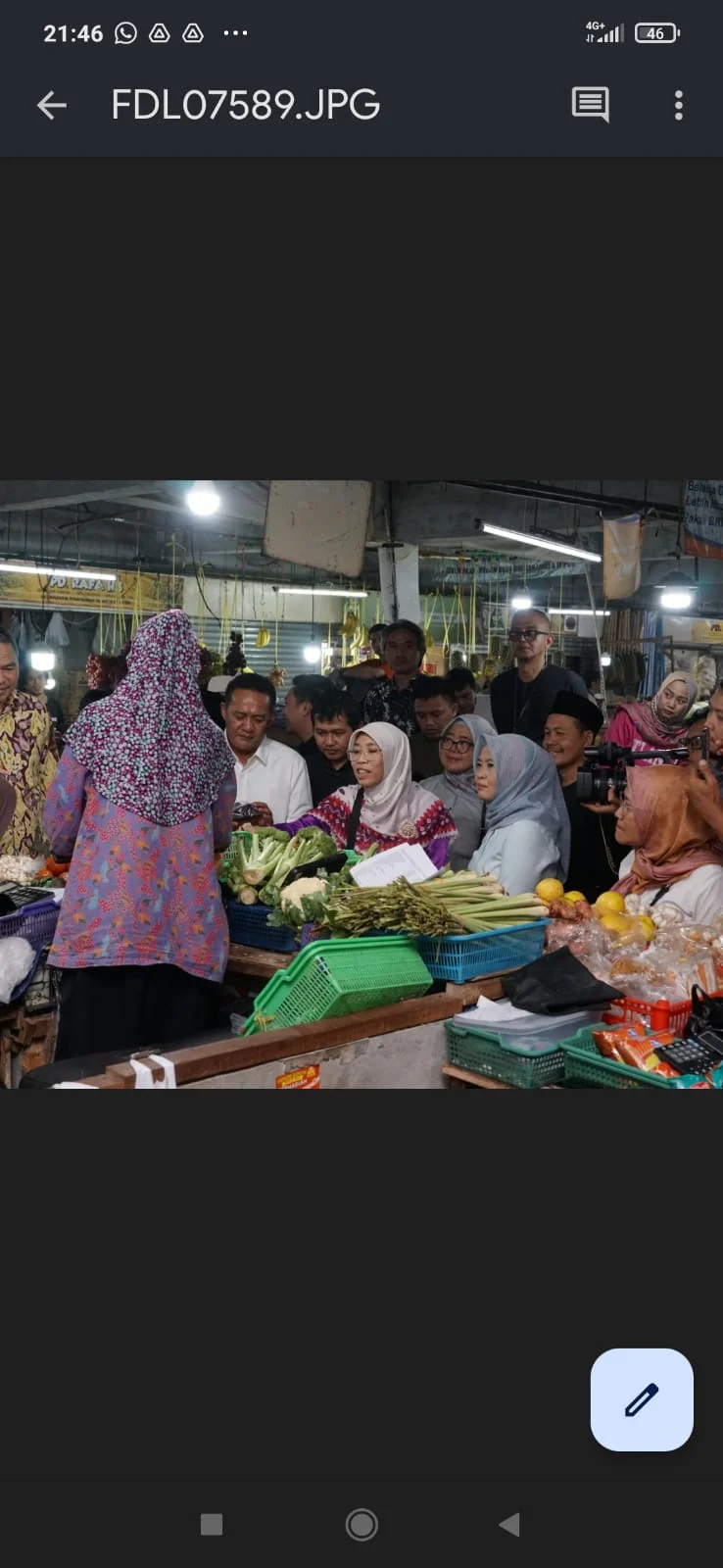 BAM DPR RI Pantau Stabilitas Harga dan Ketahanan Pangan di Pasar Kosambi Bandung