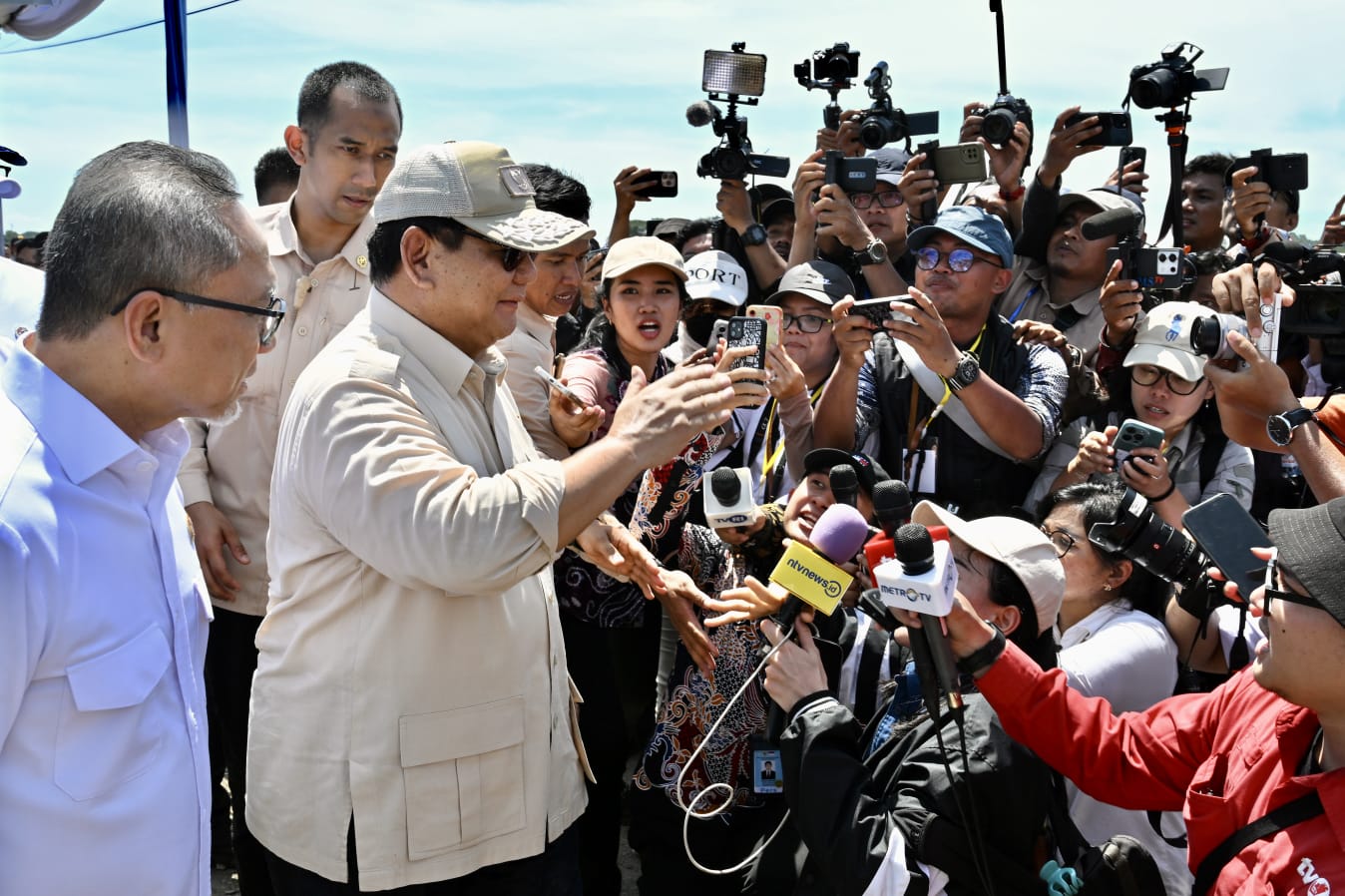 Hadiri Panen Raya, Danrem 063/SGJ Dampingi Pangdam III/SLW Pimpin PAM VVIP Kunjungan Presiden RI Prabowo Subianto