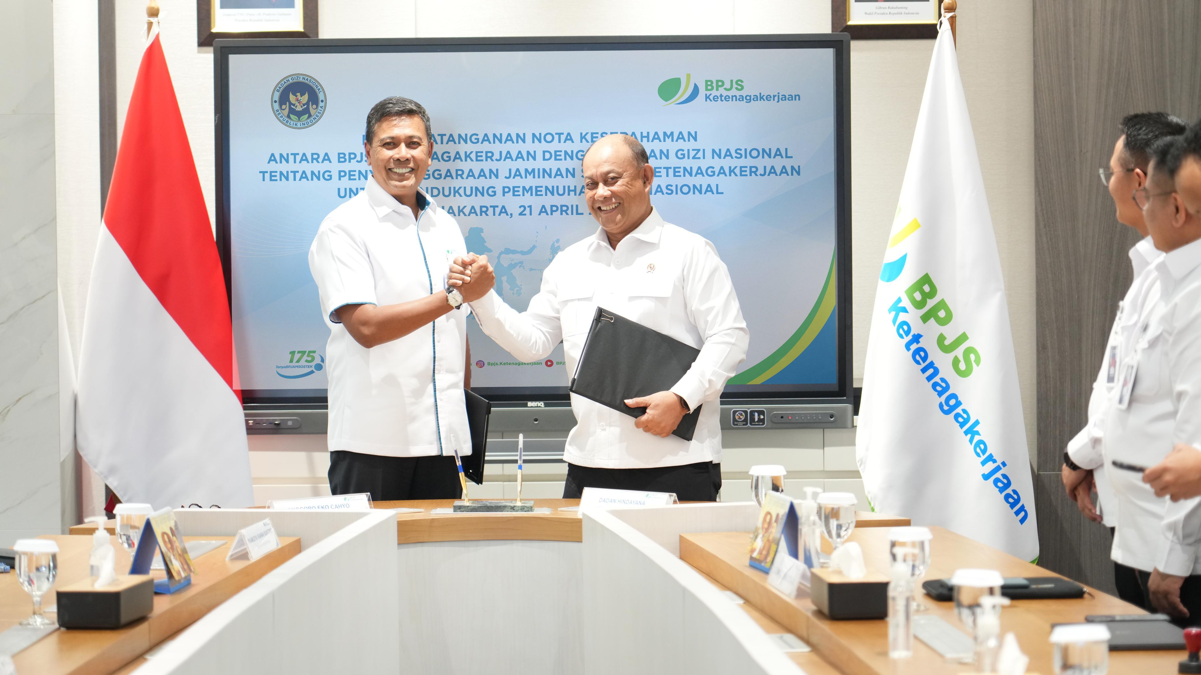 Dukung Program Pemerintah, BPJS Ketenagakerjaan dan BGN Sepakat Lindungi Seluruh Pekerja Di Ekosistem MBG