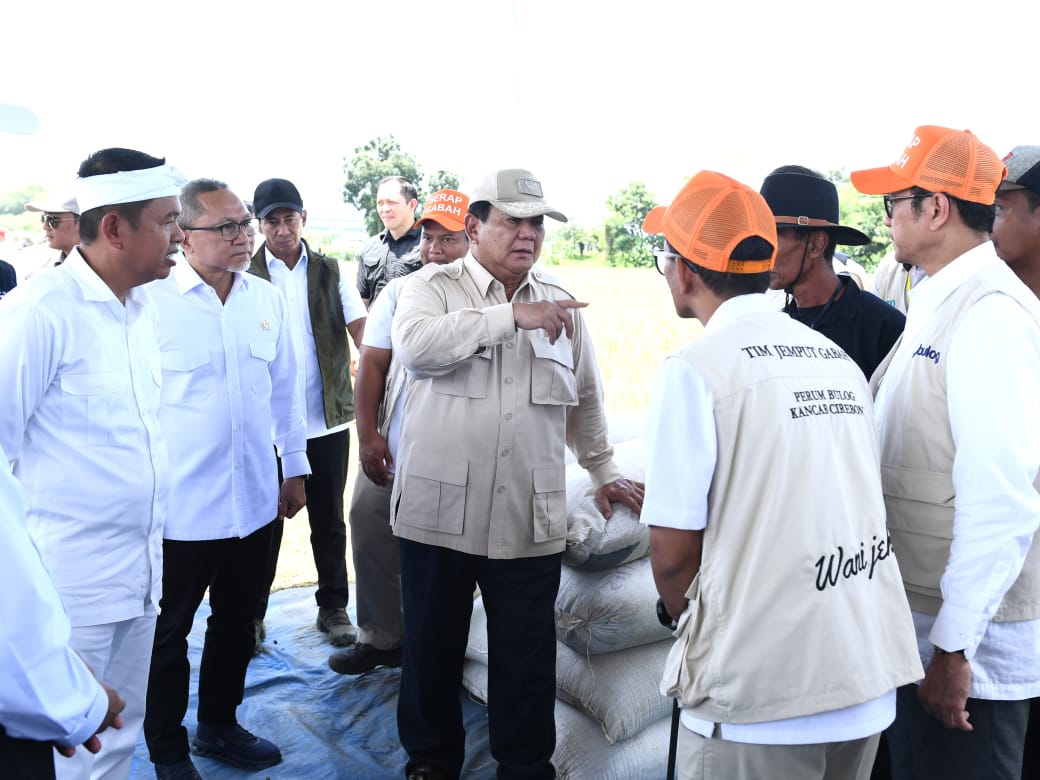Gubernur Dedi Mulyadi Dampingi Presiden Prabowo Panen Raya Padi Serentak di Majalengka