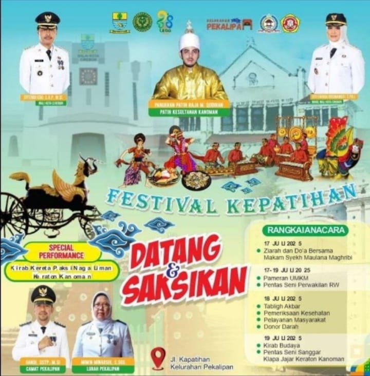 Sambut Hari Jadi Cirebon ke 598: Kelurahan Pekalipan Gelar Festival Kepatihan, Ini  Agenda dan Acaranya!