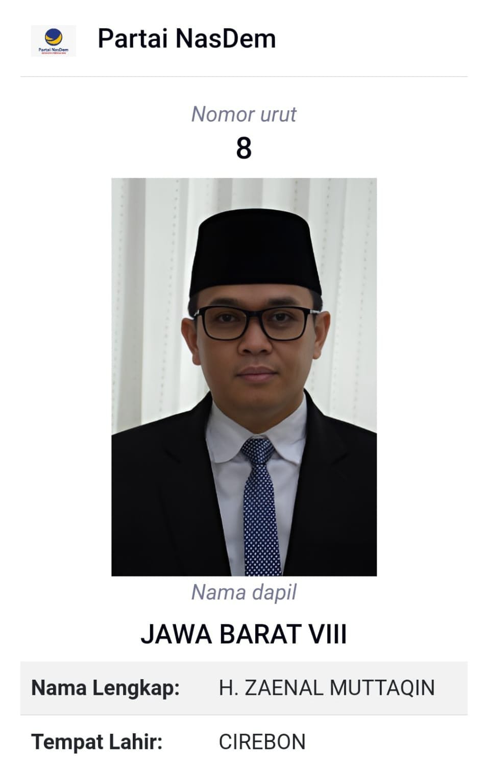 Bakal Jadi PAW Satori, HZM: Kita Tunggu Saja Keputusan dari DPP