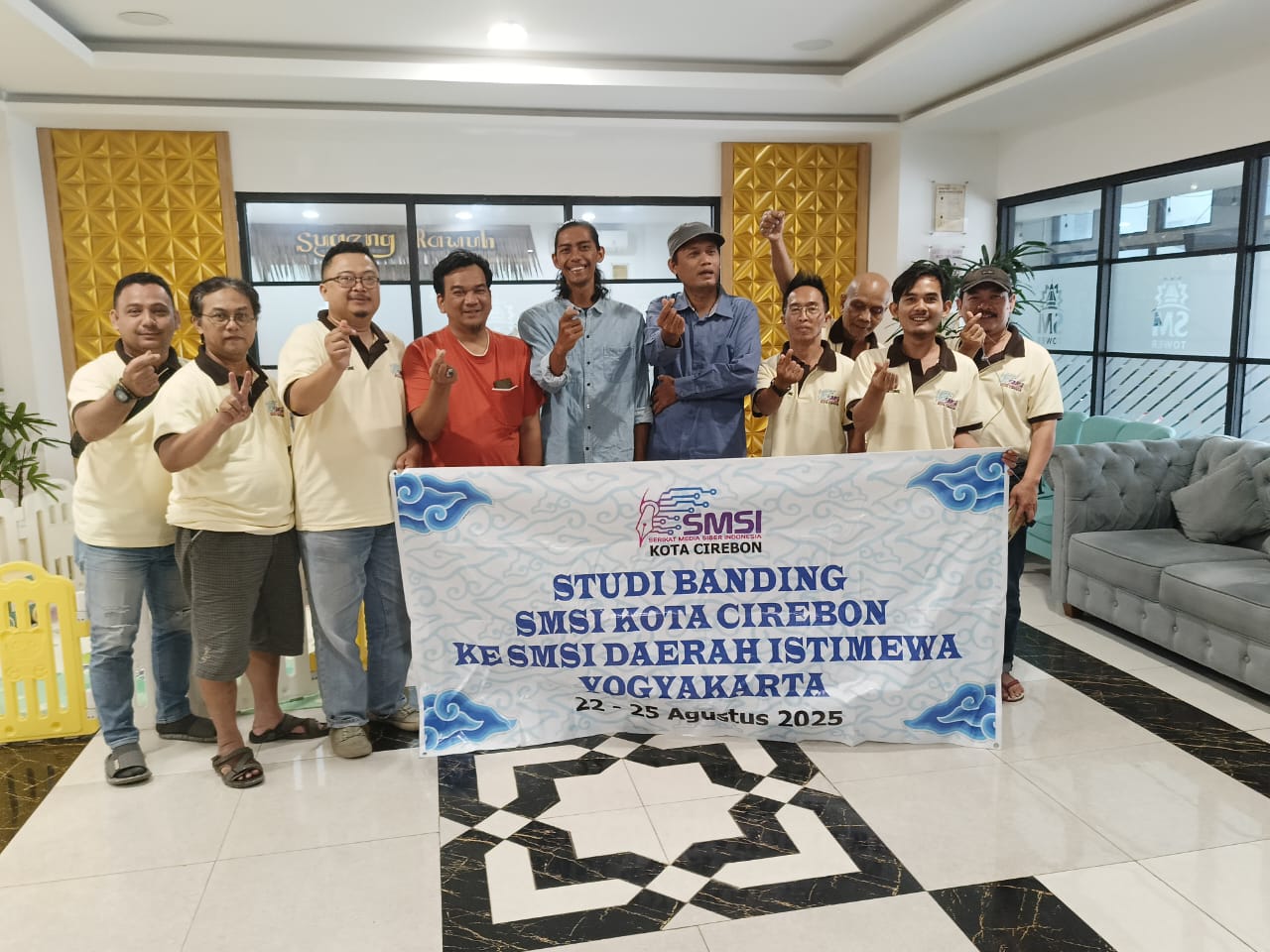 Sepakat Tingkatkan Kerjasama Antar Wilayah, SMSI Kota Cirebon Laksanakan Studi Banding ke SMSI Yogyakarta