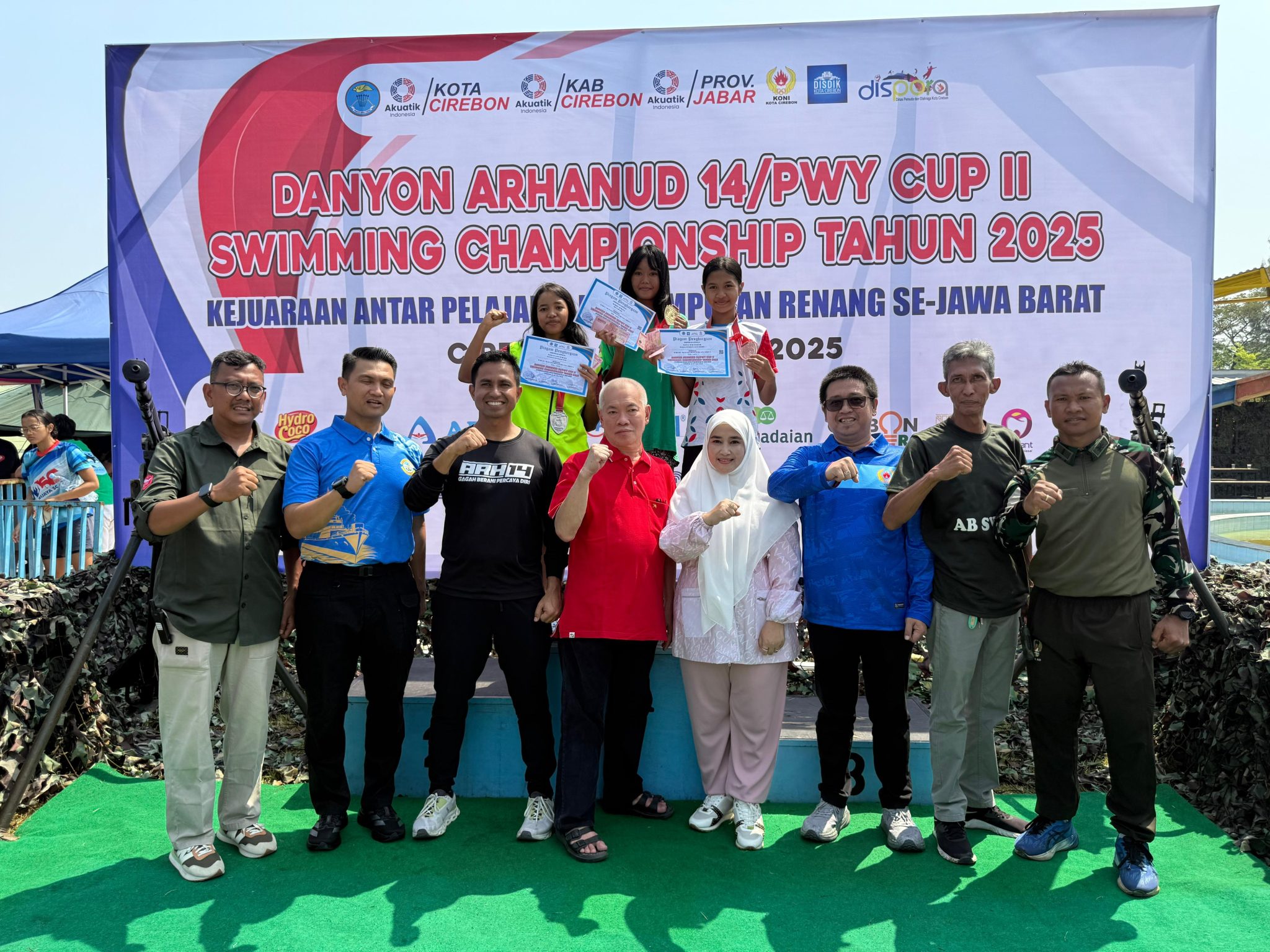 Jadi Momentum Perkuat Disiplin dan Karakter Generasi Muda, Wakil Wali Kota: Kejuaraan Renang Danyon Arhanud 14/PWY Cup II Sukses