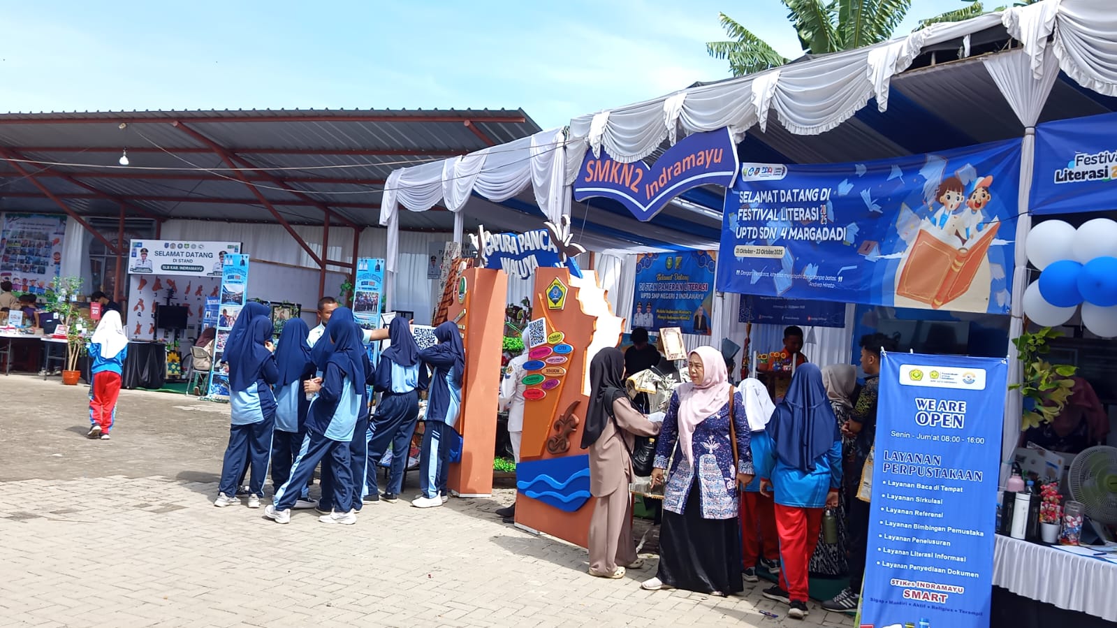 Festival Literasi 2025, Dinas Perpustakaan dan Arsip Kabupaten Indramayu Digeruduk Ratusan Pelajar