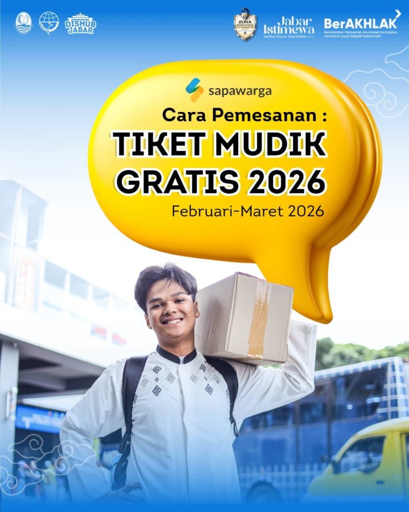 Daftar Lewat Aplikasi Sapawarga, Pemprov Jabar Siapkan 3.040 Tiket Mudik Gratis 2026