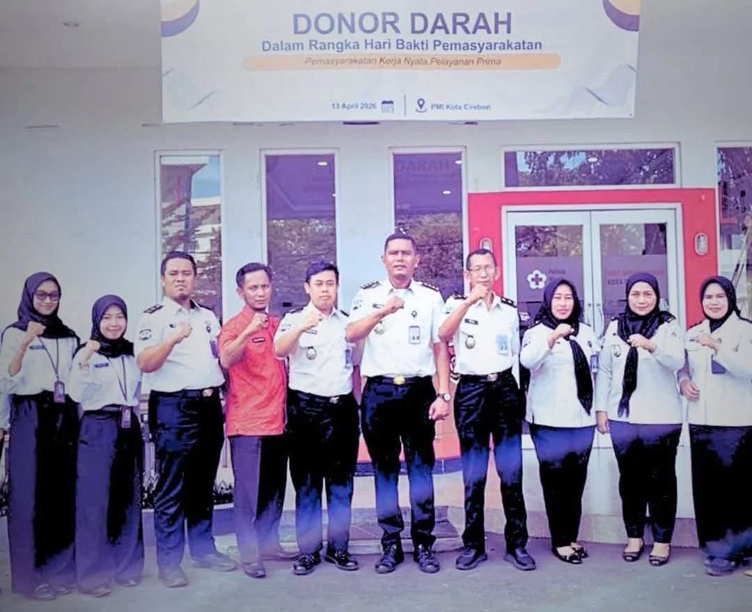 Peringati HBP ke-62, Lapas Kelas I Cirebon Gelar Donor Darah untuk Negeri